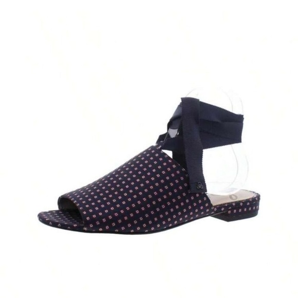 Sam Edelman Theodora Size 8 Navy Patterned Women's Sandals - Picture 2 of 7